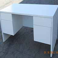 Double Pedestal Desk (White)